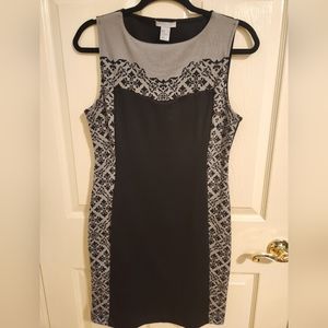 H & M Black and Gray Business Dress. Size M